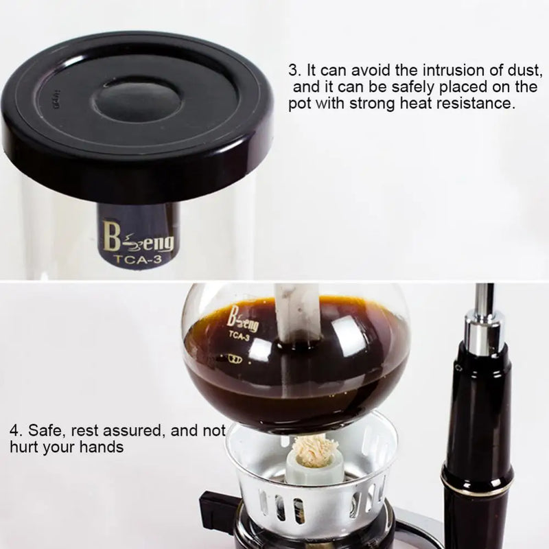 300/500ml Siphon Coffee Machine Glass Pot Home DIY Filter Manual Coffeemaker Coffeeware Kitchen Dining Tools